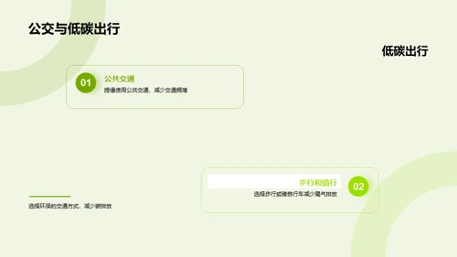 绿色生活，从我做起