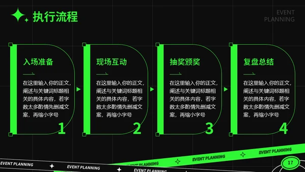 绿色潮流活动策划通用PPT模板