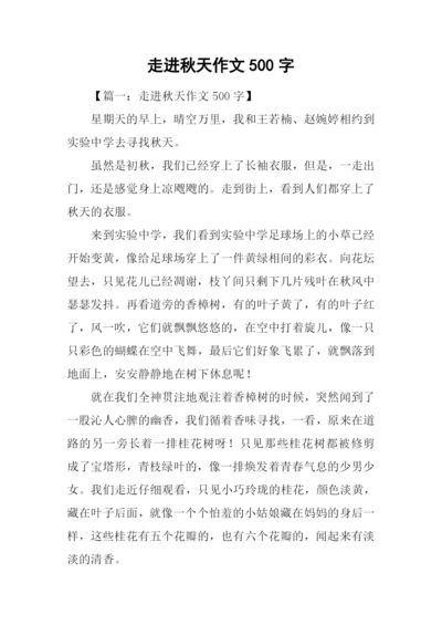 走进秋天作文500字.docx