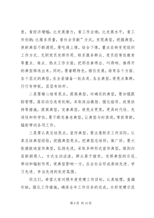 农村基层组织建设督办会上的讲话.docx