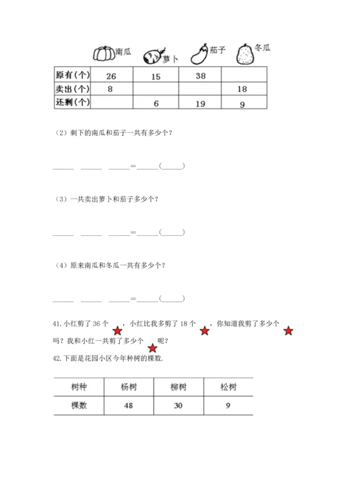 二年级上册数学应用题100道精品（必刷）.docx