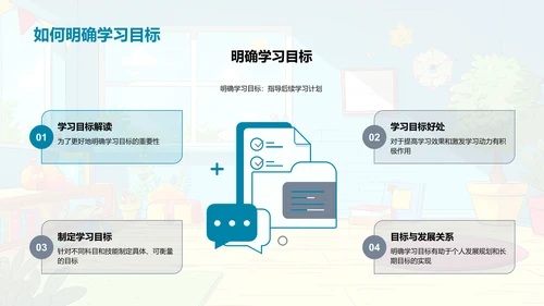 五年级学习指南PPT模板