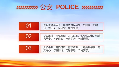 新时代辅警公安警察工作总结动态PPT