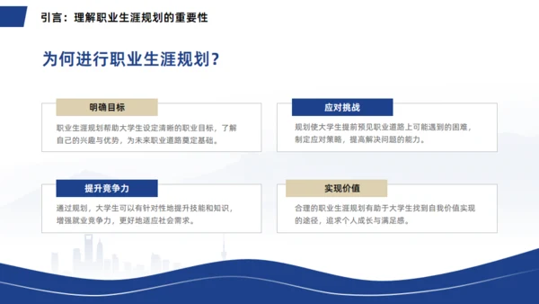 人生道路大学生职业生涯规划通用PPT模板