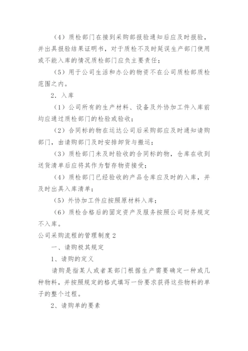 公司采购流程的管理制度.docx