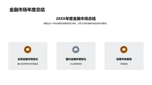 20XX金融季报总结PPT模板