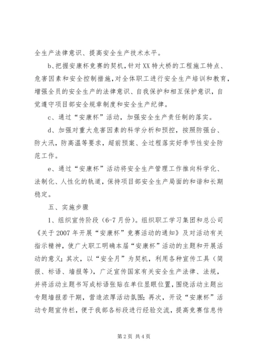 长治项目部安康杯竞赛活动的实施方案 (2).docx