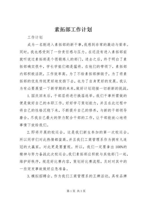 素拓部工作计划 (5).docx