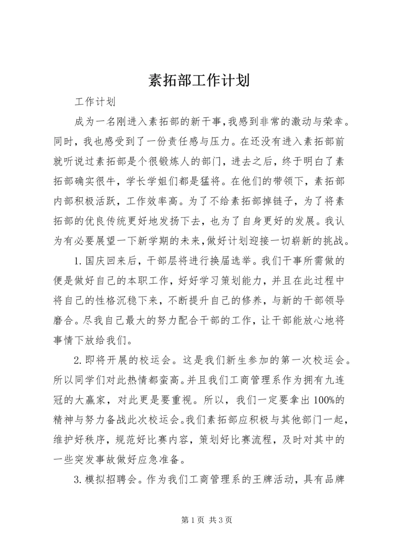 素拓部工作计划 (5).docx