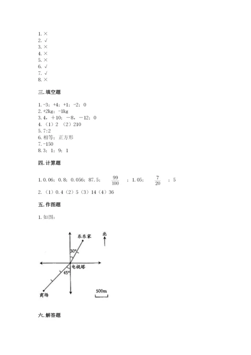 冀教版六年级下册期末真题卷带答案（综合卷）.docx