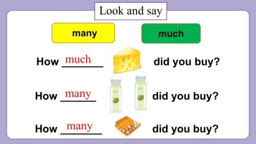 Module 2 Unit 2 How much cheese did you buy? 课件(共3