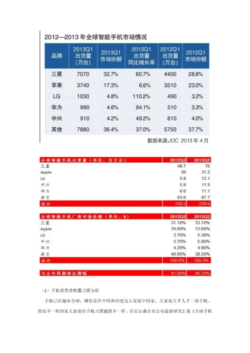 华为手机国际市场调查分析报告.docx