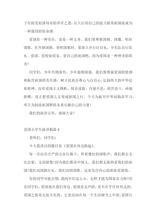 爱国小学生演讲稿5篇.docx