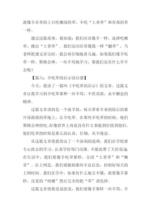 羊吃草的启示读后感.docx