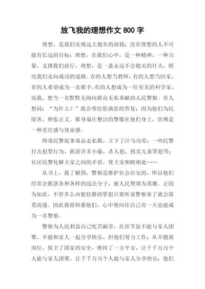 放飞我的理想作文800字.docx