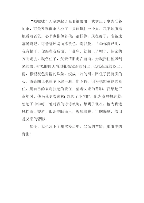 风雨中的身影500字作文.docx