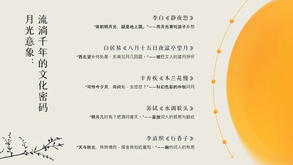 黄色国风简约中国传统配色中秋节介绍PPT模板