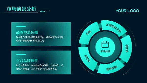 绿色科技风区块链技术创新高端峰会论坛PPT模板
