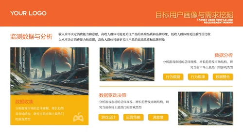 橙色游戏公司商务风年度工作计划PPT模板