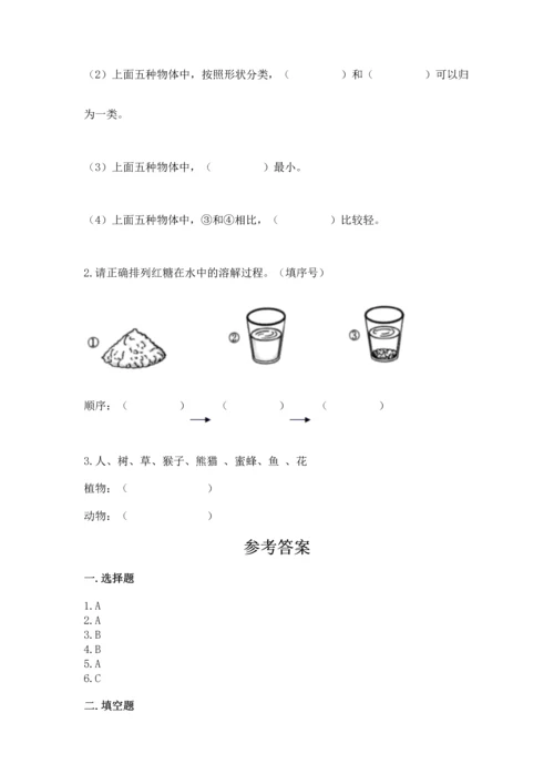 教科版一年级下册科学期末测试卷附参考答案【培优a卷】.docx