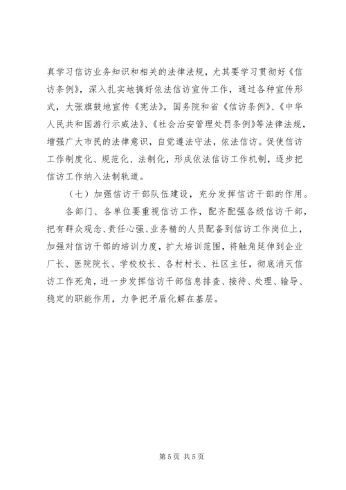在大接访活动是信访工作的调研报告.docx