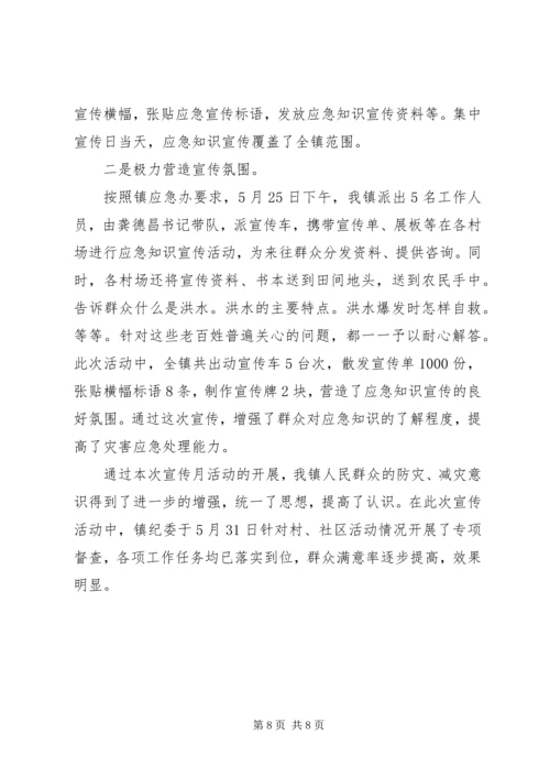 乡镇应急宣传活动总结.docx