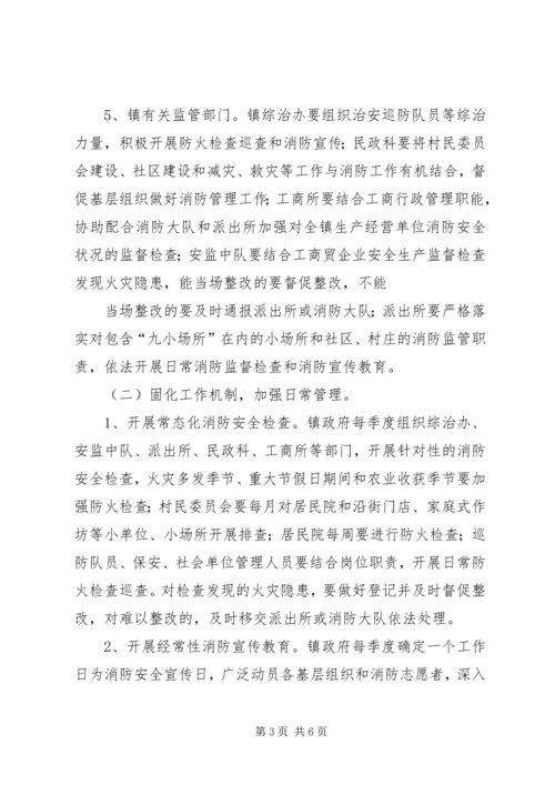 关于XX县区街道乡镇推行消防安全网格化管理的实施意见 (5).docx