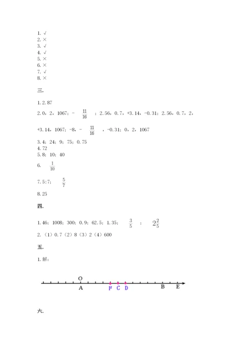 苏教版数学小升初模拟试卷含答案（基础题）.docx