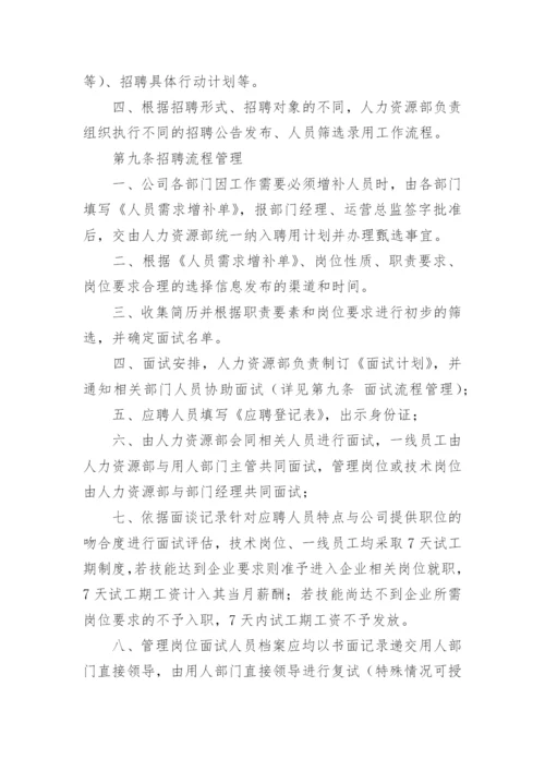 人力资源招聘管理制度.docx