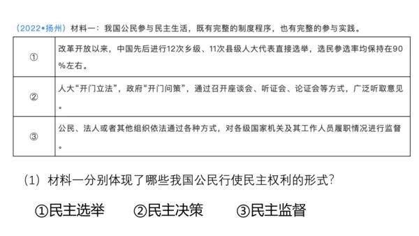九上道德与法治期中复习之第二单元
