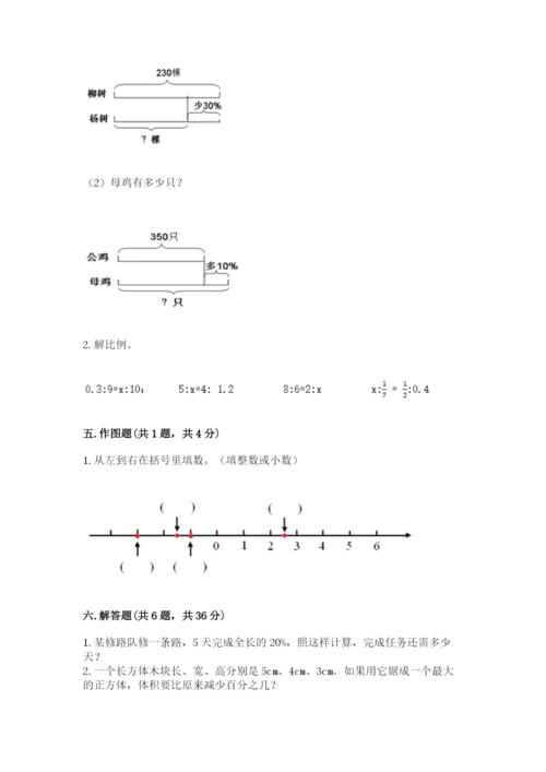 南阳市内乡县六年级下册数学期末测试卷完整.docx