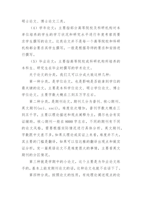 学术论文分类.docx