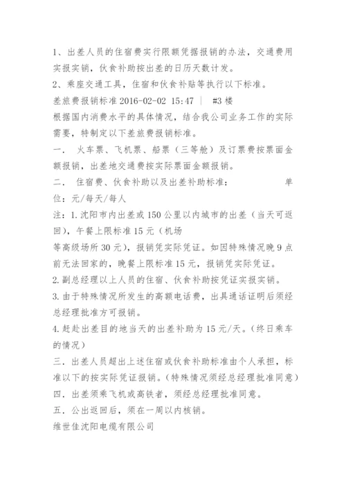 销售人员出差报销标准.docx