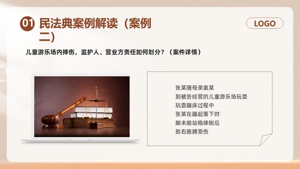 棕色简约民法典如何保护个人权益PPT模板宣传PPT动态PPT案例分析