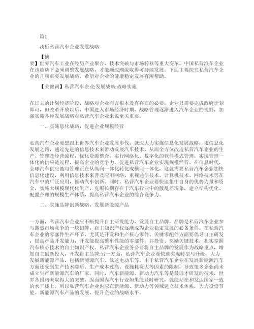 企业发展战略的论文范本.docx