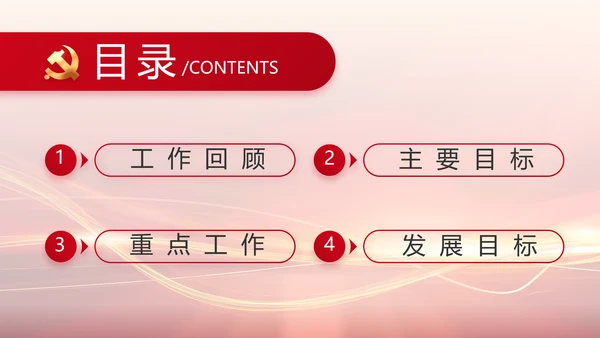 红色党建党支部工作汇报PPT党课