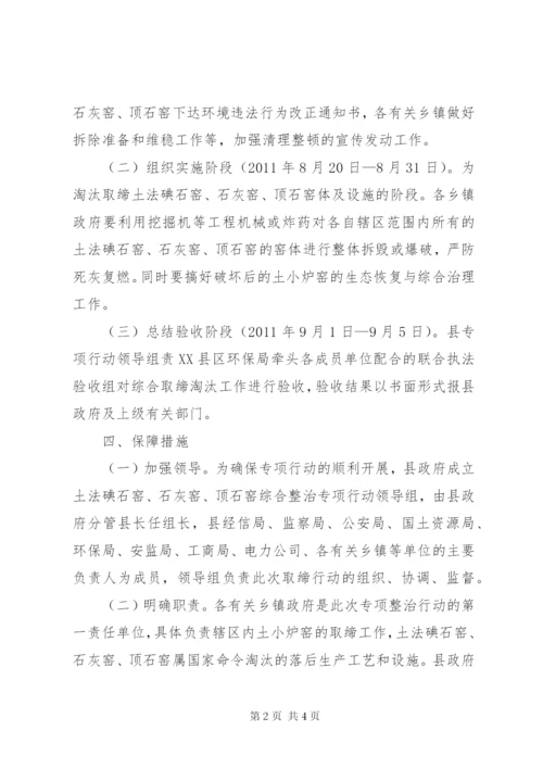 地区炉窑整顿指导方案.docx