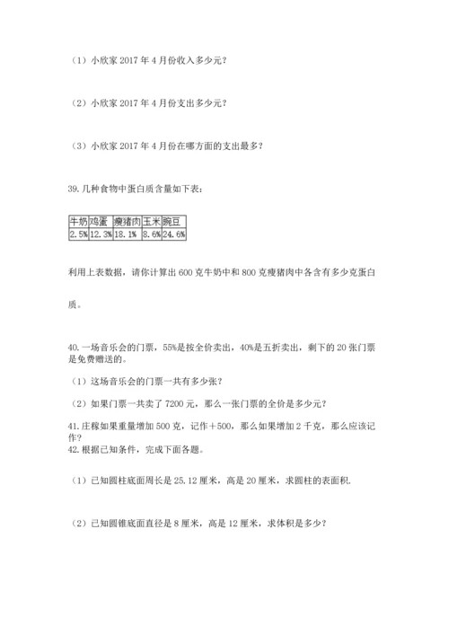 小升初数学应用题50道汇编.docx