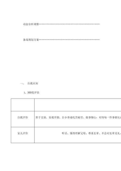 学业生涯规划书精选文档