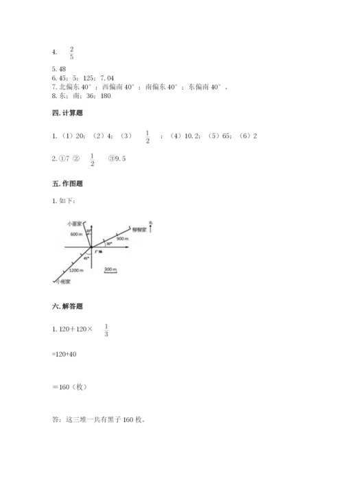 人教版六年级上册数学期中测试卷【各地真题】.docx