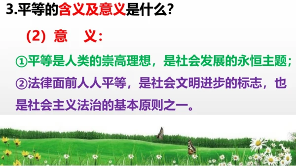 第七课  尊重自由平等  复习课件（24张PPT ）