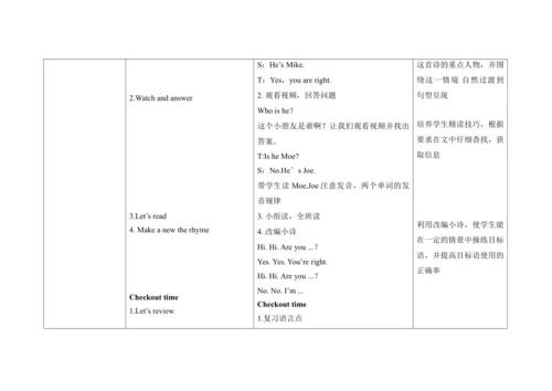 Unit 2 I'm Liu Tao C Letter time 单元整体教学设计