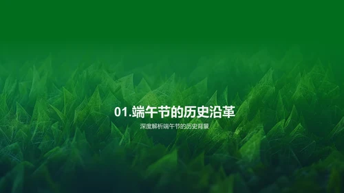 端午节文化研究报告PPT模板