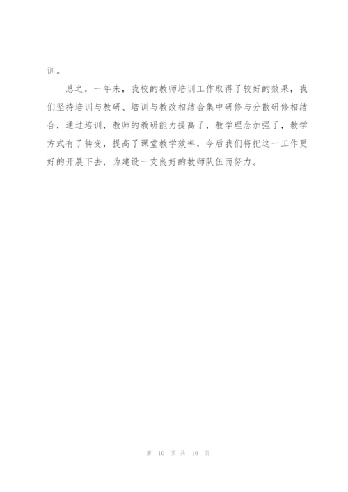 学校教师培训工作总结三篇.docx
