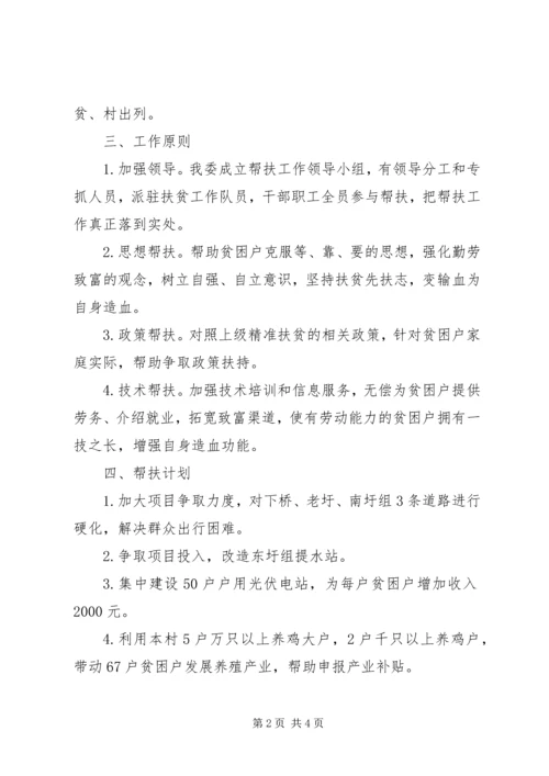 经信委帮扶贫困村工作计划.docx