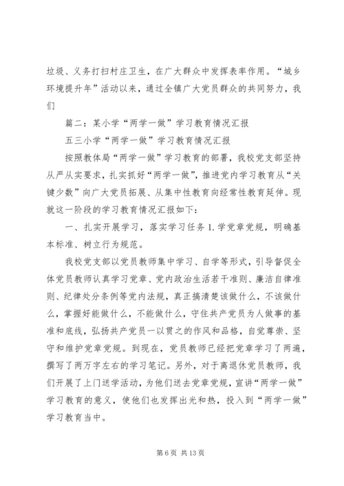 沿山镇“两学一做”学习教育汇报材料.docx