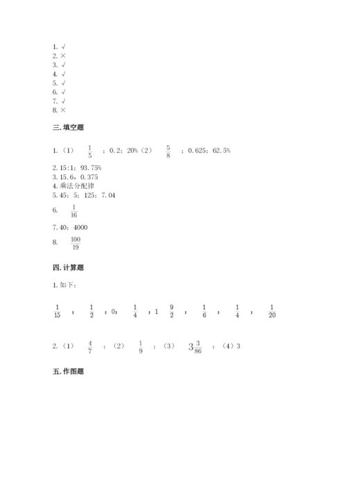 人教版六年级上册数学期末测试卷含答案（达标题）.docx