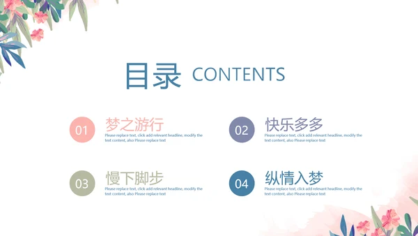 精美春季旅游春天电子相册动态PPT