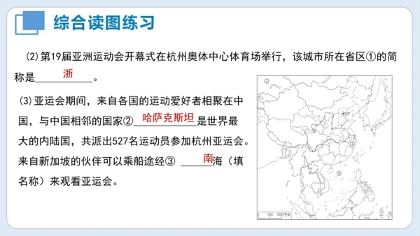 串讲 中国的疆域和人口2023-2024学年八年级地理上学期期末考点大串讲（商务星球版）（共51张P