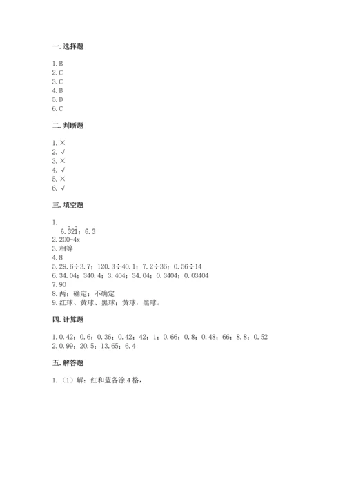 人教版数学五年级上册期末考试试卷【轻巧夺冠】.docx
